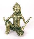 Musician Lady - Dhokra Art Sculpture