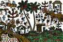 'Warli Tribals' Painting on Handmade Paper