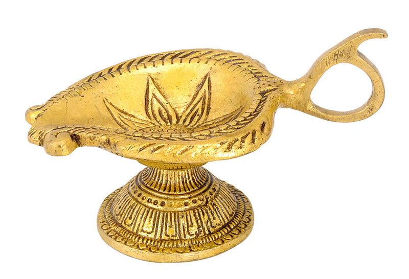 Brass Wick Puja Lamp