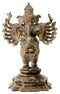 Sixteen Armed Lord Ganesha Antiquated Statue