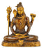 Meditating Dhyani Lord Shiva Antiquated Statue 7.75"