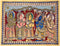 King Dashrath and His Wifes - Kalamkari Painting  42"