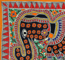Beautiful Elephant - Mithila Folkart Painting from Bihar