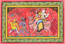 Lord Shiva gets married - Patachitra Painting
