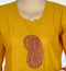 Yellow Kurti with Paisley Embroidery