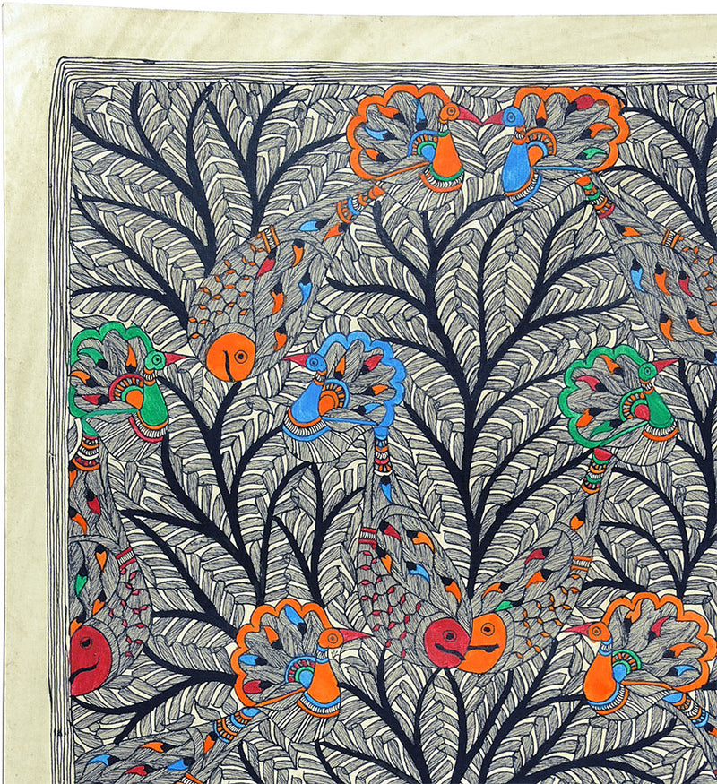 Tree of Life - Madhubani Painting on Handmade Paper