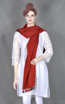 Brick Red Wool Stole