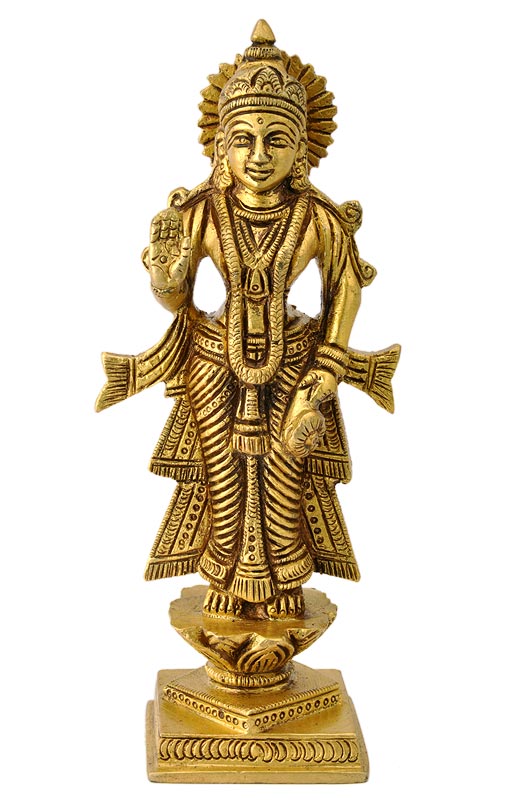 Brass Statue of Ma Lakshmi