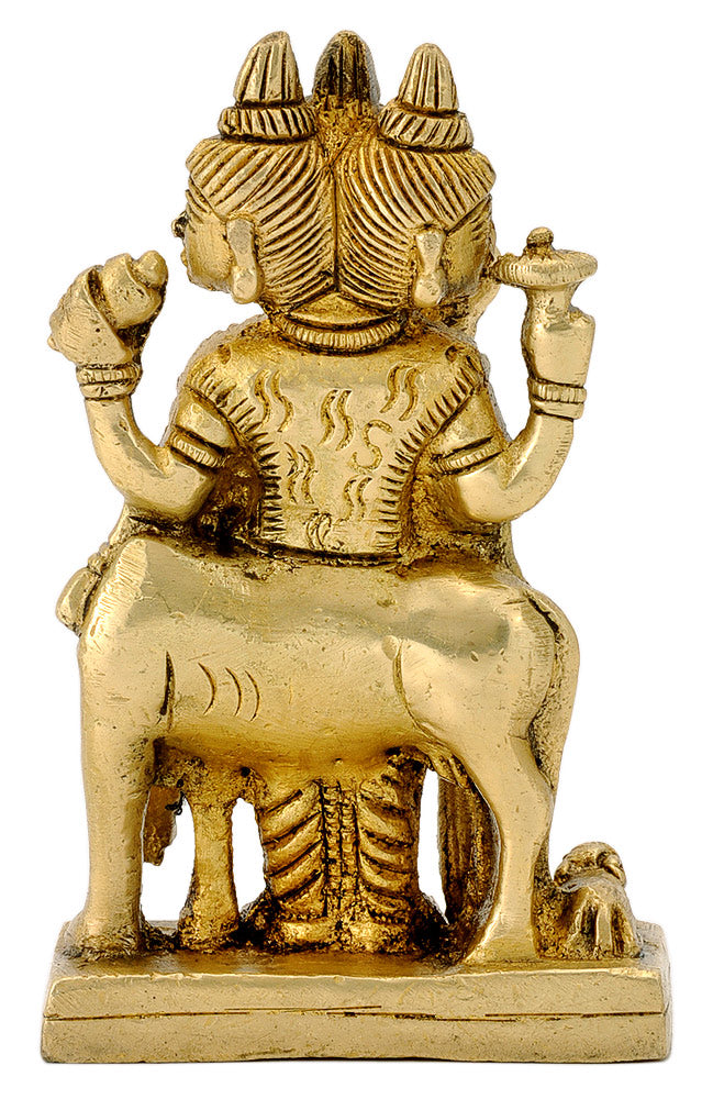 Lord Dattatreya Brass Figurine