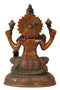 Goddess Lakshmi Statue in Golden Brown Finish