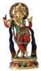 Brass Sculpture of Lord Venugopal Krishna with Inlay Work
