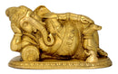 Resting Lord Ganesha Brass Statue
