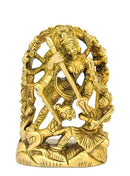 Goddess Durga Mahishasur Mardini - Small Brass Figurine