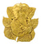 Leaf Ganesha Brass Wall Plaque
