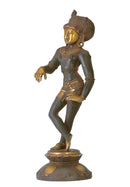 'Vrishavahana' A Form of  Lord Shiva - Antiquaetd Brass Statue 11"