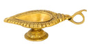 "Wick Lamp" Brass Floral Diya with Handle