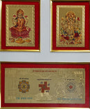 Lakshmi Ganesh and Thousand Rupee Note with Multi Yantras