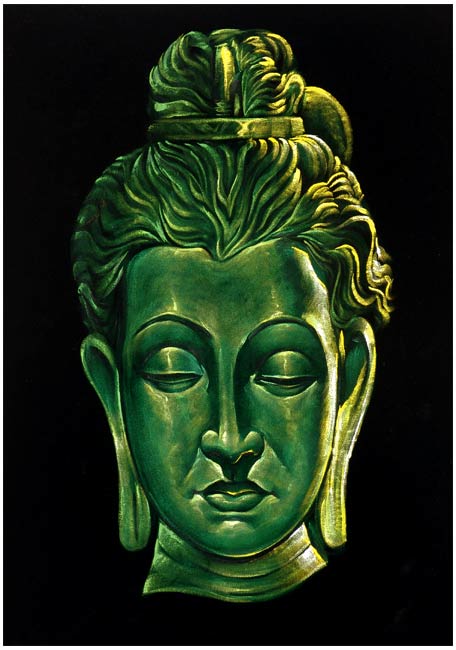 The Great Buddha - Velvet Painting