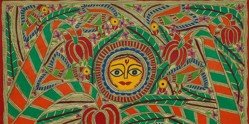 'His Mesmerizing Tunes' Painting of Radha Krishna