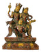 Lord Laxmi Narayan Seated on Garuda Brass Statue