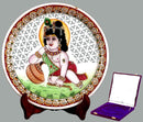 Baby Krishna Makhan Chor - Marble Painting