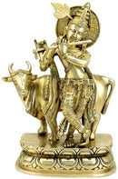 'Gopala Krishna' - Brass Statue