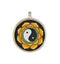Hand Painted Taoist Yin -Yang Pendant