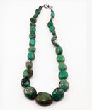 Dynamic Girl Necklace - Reconstituted Turquoise Fusion Jewelry