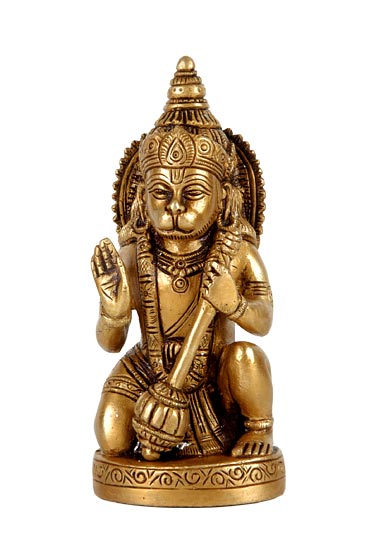 Blessing Hanuman-Indian Brass Craft