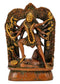 Ten Armed Goddess Kali in Golden Brown Finish