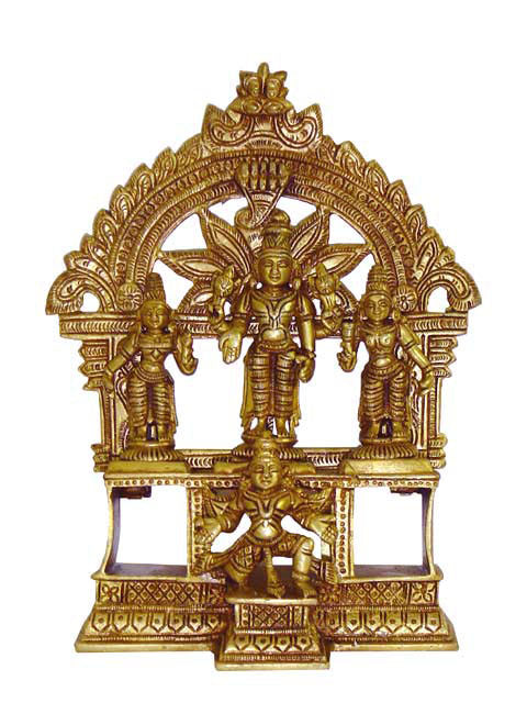 Lord Vishnu Bhudevi Sridevi and Garuda