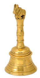 Auspicious Nandi Brass Bell 5.50"