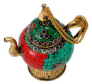 Decorative Kettle with Colored Mosaic Work