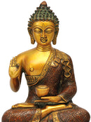 Blessing Lotus Pose Buddha Harmony Figure 15.25"