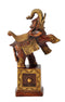 Brass Decorative Elephant with Upraised Trunk