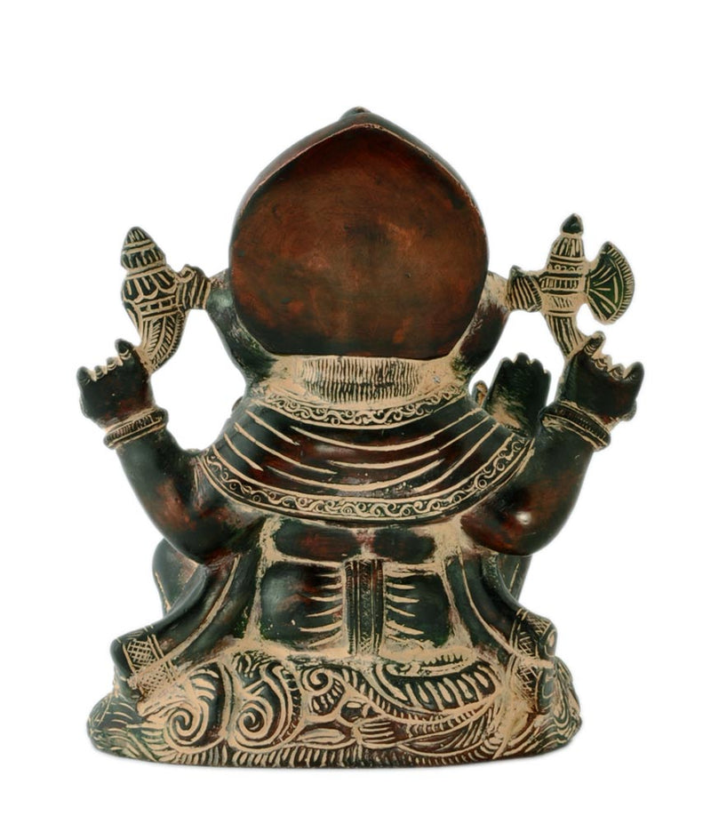 Lord Ganesha Antique Finish Figurine