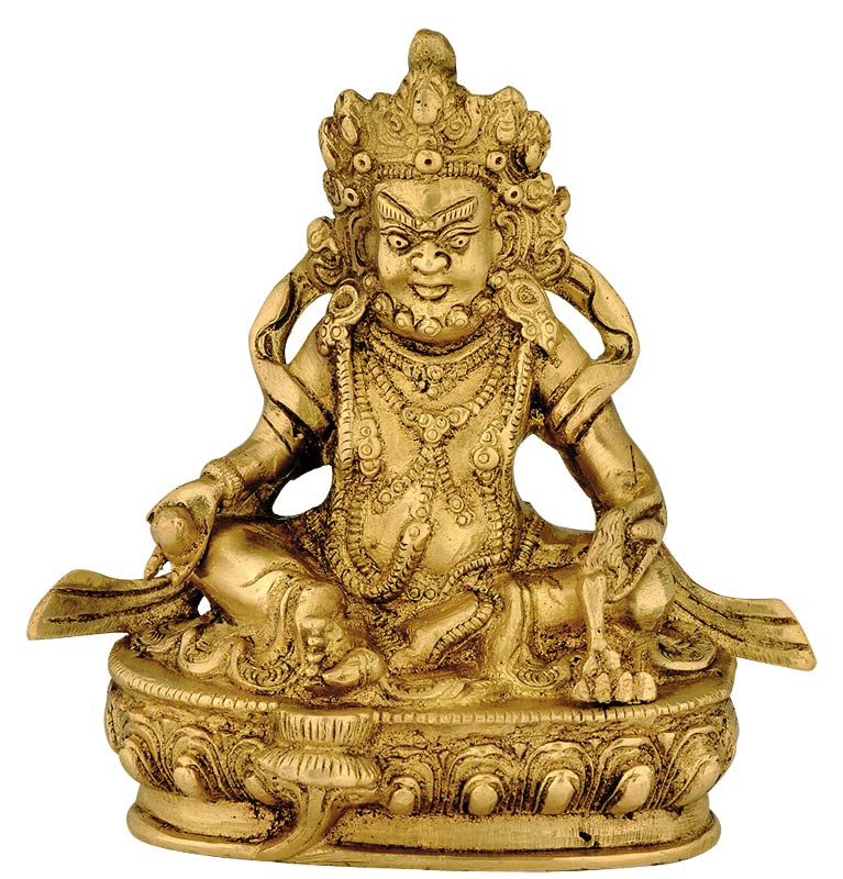 'Kuber' God of Wealth - Brass Figure
