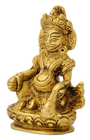God of Wealth Kuber Brass Figure