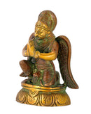 Lord Vishnu's Carrier - Garuda Brass Statue 3.5"