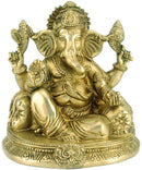 'Lord Vinayaka' Brass Statue