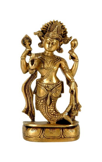 Matsya Avatar - Fish Incarnation Of Lord Vishnu