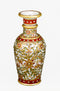 Marble Vase with Gold Leaf and Kundan Work