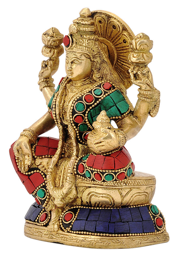 Seated Devi Lakshmi with Pot of Wealth