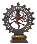 Antiquated Lord Natrajan Brass Figure 8.50"