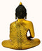 Golden Finish Buddha Meditating Peace Harmony Sculpture