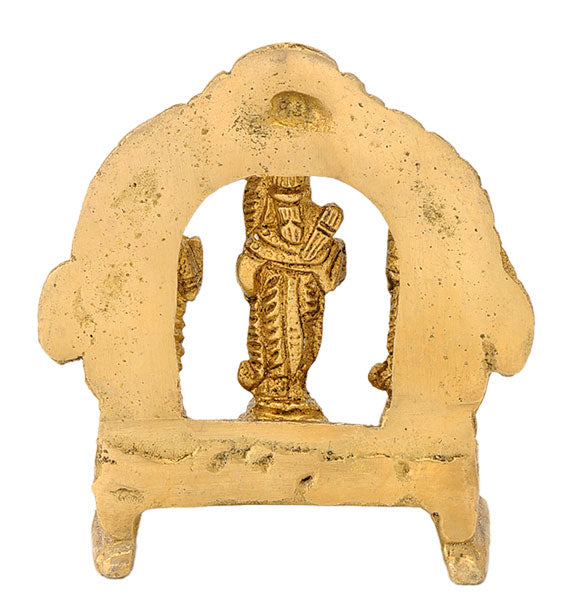 Small Ram Darbar Brass Statue 3.40"