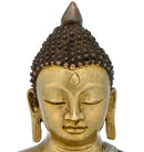 Wise Buddha - Brass Sculpture