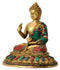 Buddha Sculpture Decorated with Color Stones