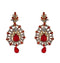 Glittering World Designer Red Stone Earrings for Girl and Womens