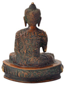 Brass Carved Gautama Buddha Figurine 9.25"